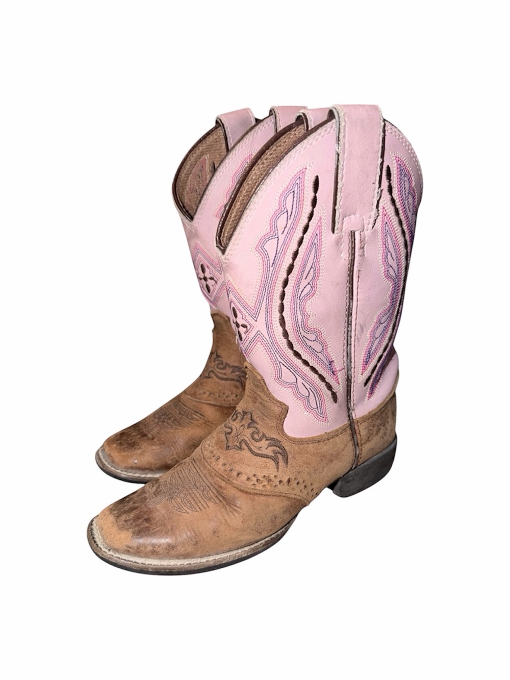 Justin Gypsy Pink Western Cowboy Boots Girls Toddler Size 11D